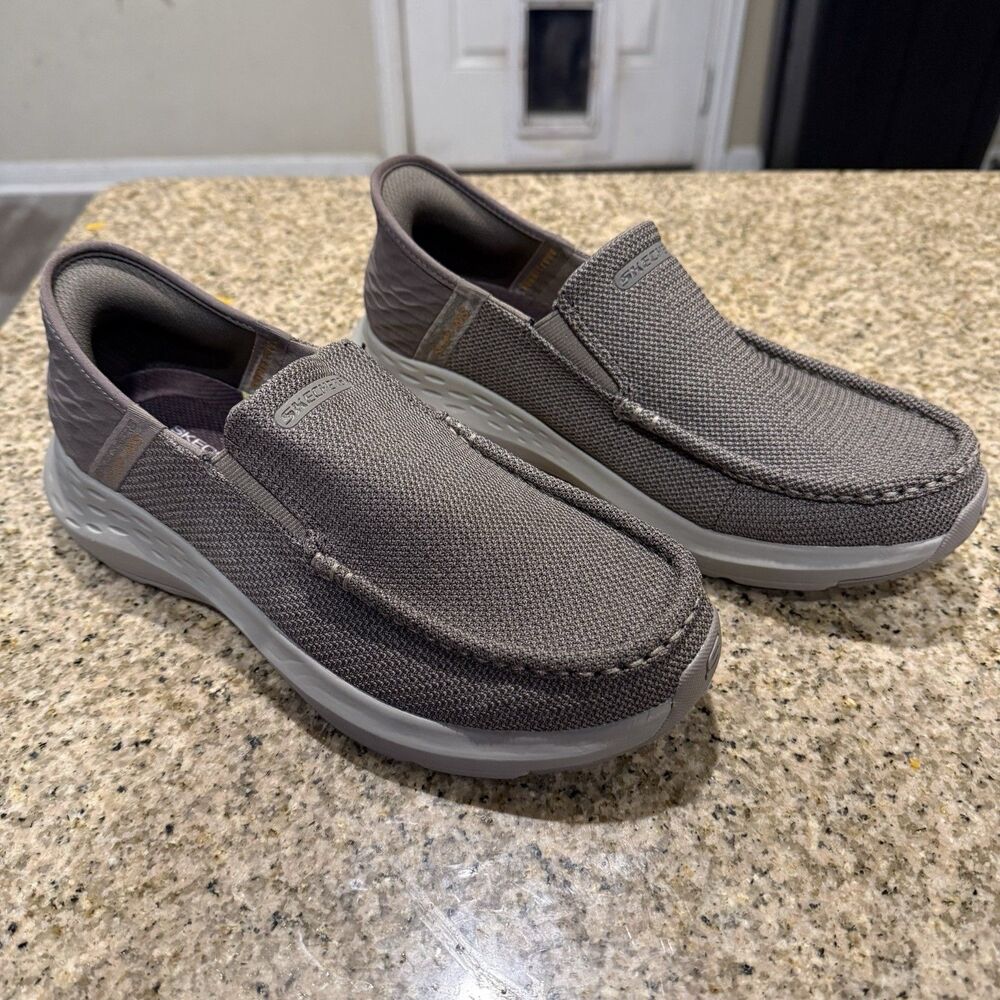 Skechers Men's Slip-Ins Parson Ralven Shoes Taupe Size 7.5 Walking/Comfort - Picture 4 of 10